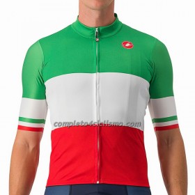 Maglia 2023 Nazionale Italiana Green Manica Corta Bianco Rosso